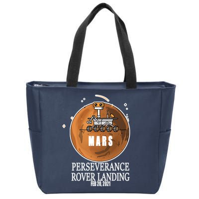 Mars Rover Landing Perseverance Zip Tote Bag