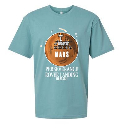Mars Rover Landing Perseverance Sueded Cloud Jersey T-Shirt