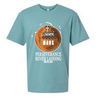 Mars Rover Landing Perseverance Sueded Cloud Jersey T-Shirt