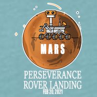 Mars Rover Landing Perseverance Sueded Cloud Jersey T-Shirt