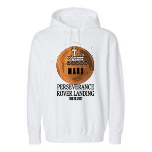 Mars Rover Landing Perseverance Garment-Dyed Fleece Hoodie