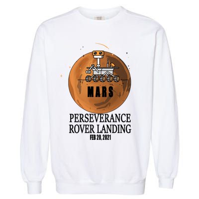 Mars Rover Landing Perseverance Garment-Dyed Sweatshirt