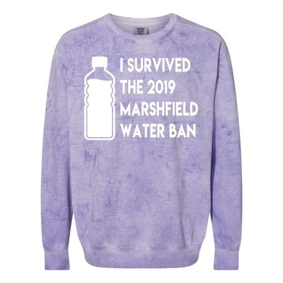 Marshfield water ban  Colorblast Crewneck Sweatshirt