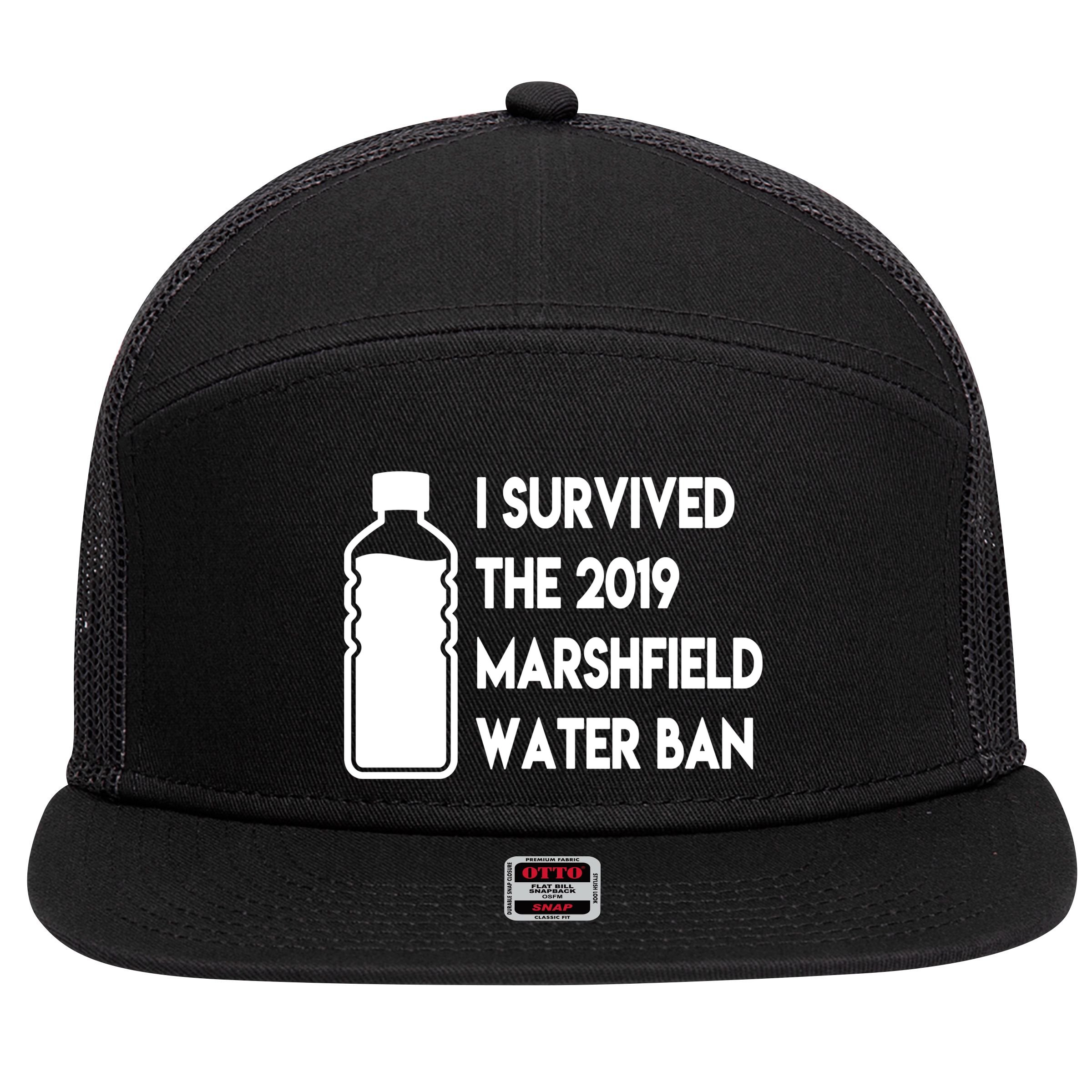Marshfield water ban  7 Panel Mesh Trucker Snapback Hat