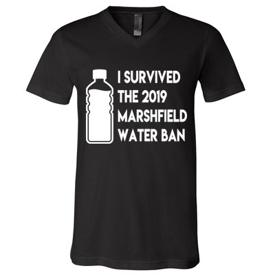 Marshfield water ban  V-Neck T-Shirt