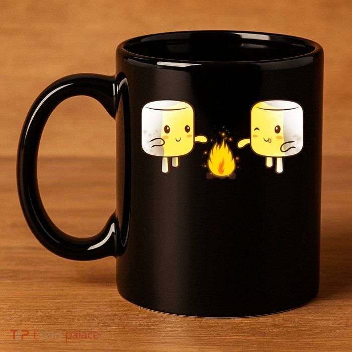Marshmallow Roast 11oz C Handle Ceramic Mug