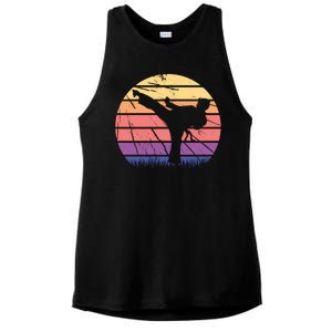 Martial Arts Retro Ladies PosiCharge Tri-Blend Wicking Tank