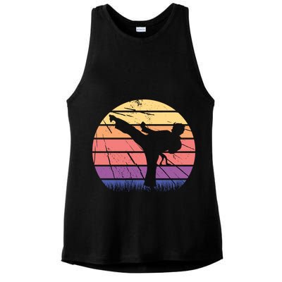 Martial Arts Retro Ladies PosiCharge Tri-Blend Wicking Tank