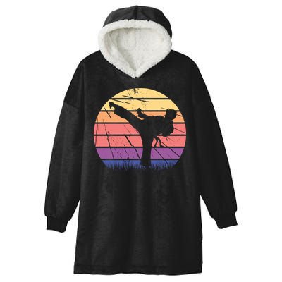Martial Arts Retro Hooded Wearable Blanket