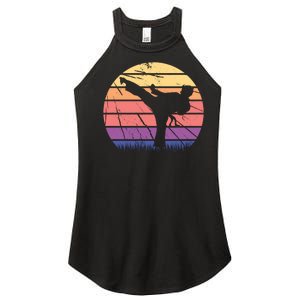 Martial Arts Retro Women's Perfect Tri Rocker Tank