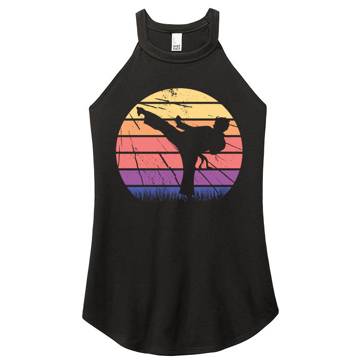 Martial Arts Retro Women's Perfect Tri Rocker Tank