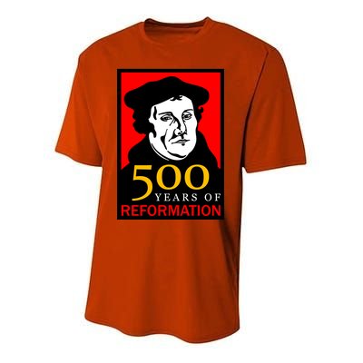 Martin Luther 500 Years of Reformation Day Youth Performance Sprint T-Shirt