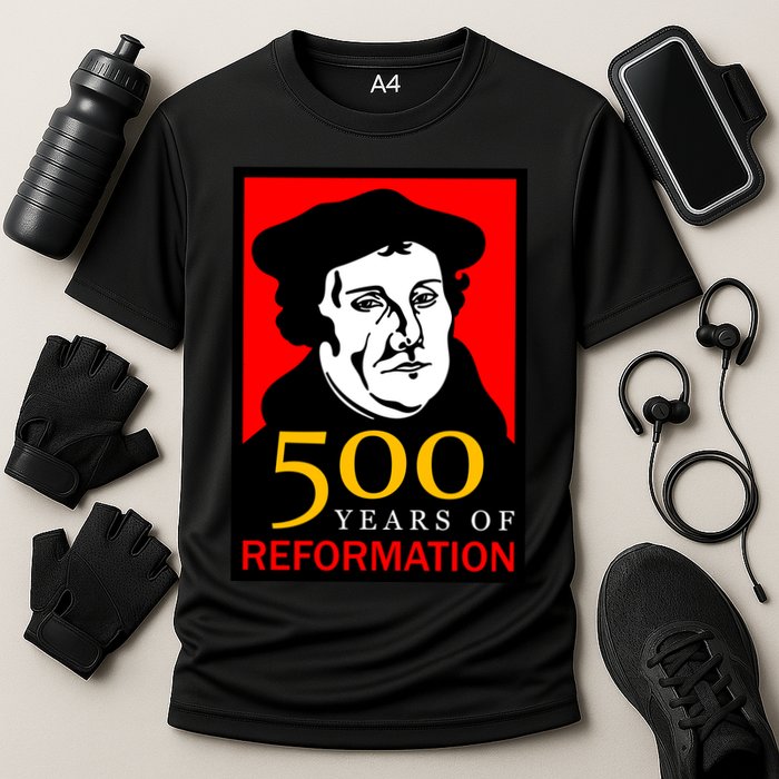 Martin Luther 500 Years of Reformation Day Cooling Performance Crew T-Shirt