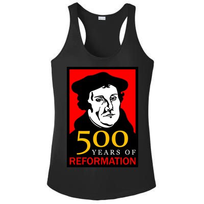 Martin Luther 500 Years of Reformation Day Ladies PosiCharge Competitor Racerback Tank