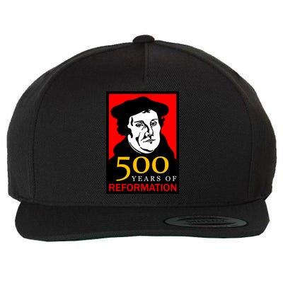 Martin Luther 500 Years of Reformation Day Wool Snapback Cap