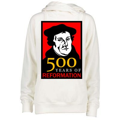 Martin Luther 500 Years of Reformation Day Womens Funnel Neck Pullover Hood