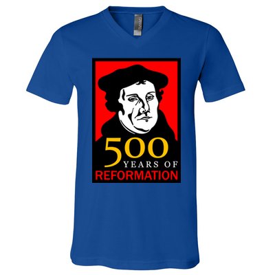 Martin Luther 500 Years of Reformation Day V-Neck T-Shirt