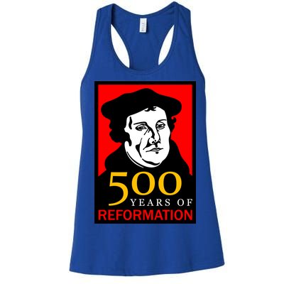 Martin Luther 500 Years of Reformation Day Women's Racerback Tank