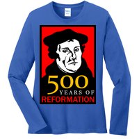 Martin Luther 500 Years of Reformation Day Ladies Long Sleeve Shirt