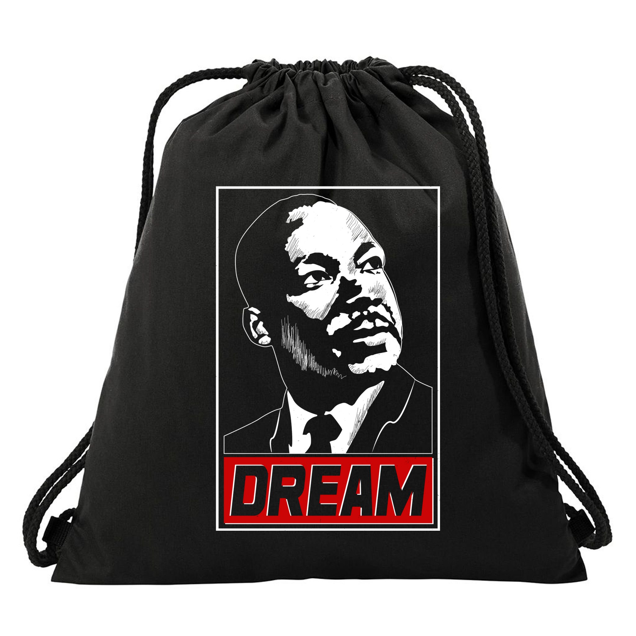 Martin Luther King Dream Drawstring Bag