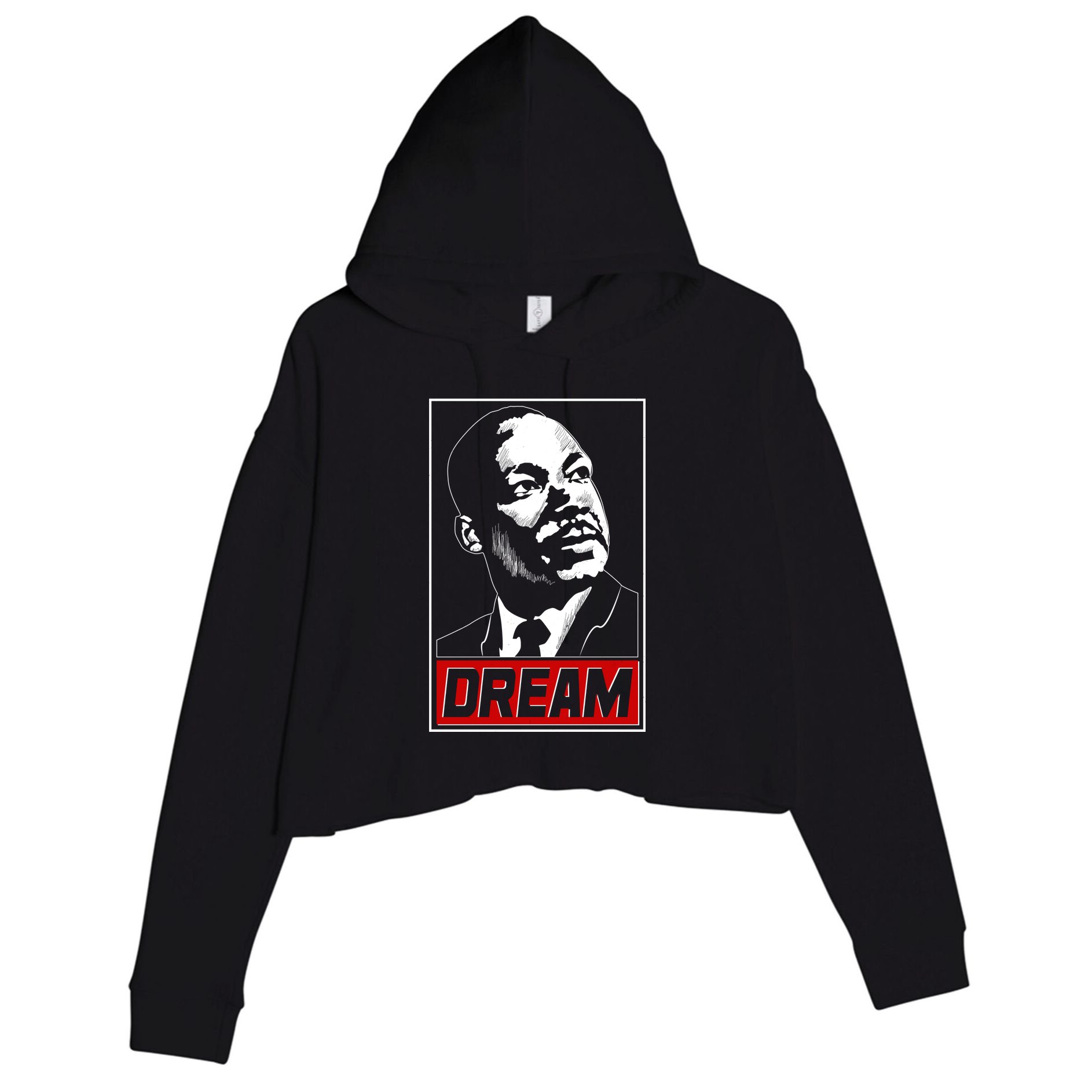 Martin Luther King Dream Crop Fleece Hoodie