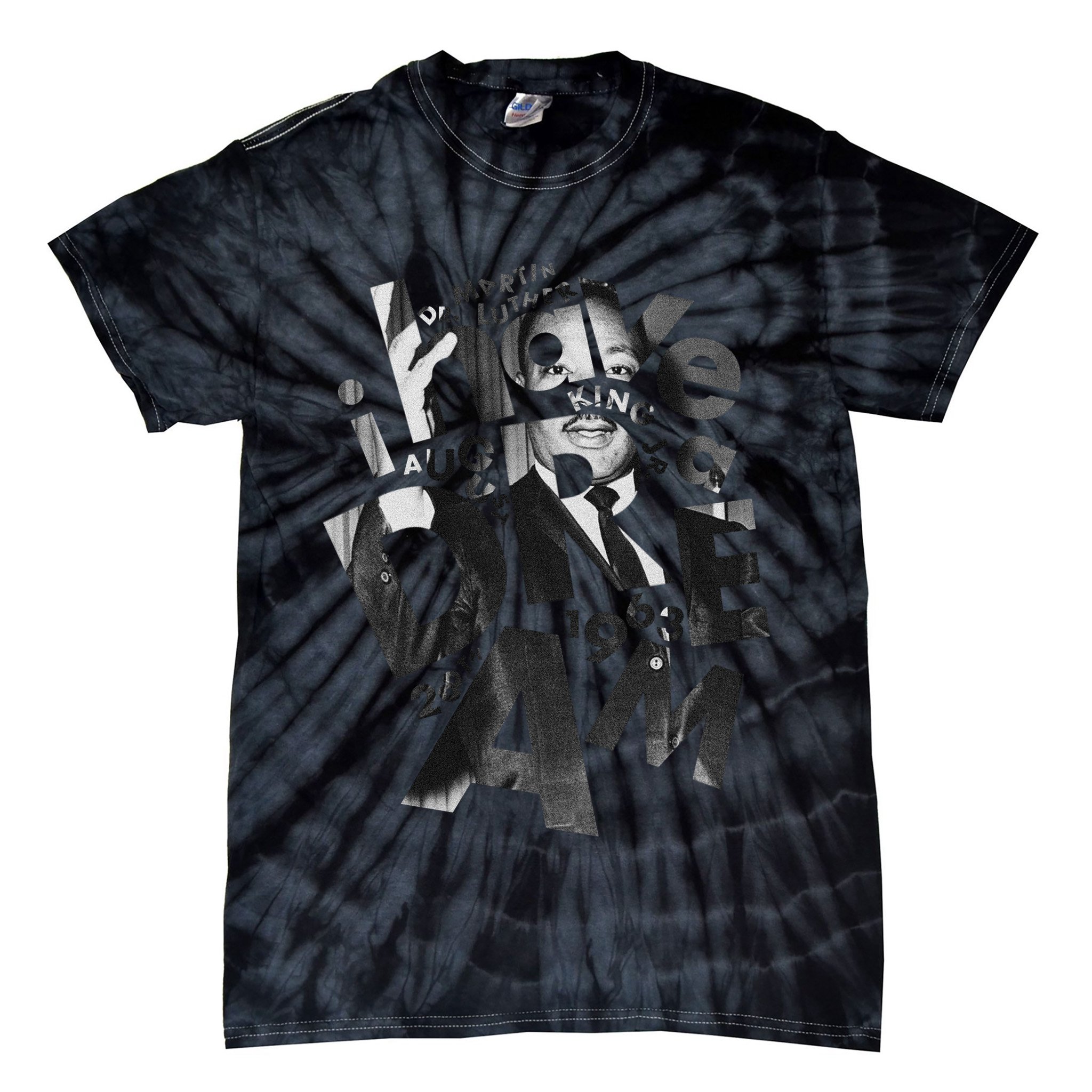 Martin Luther King I Have a Dream Photo Tie-Dye T-Shirt
