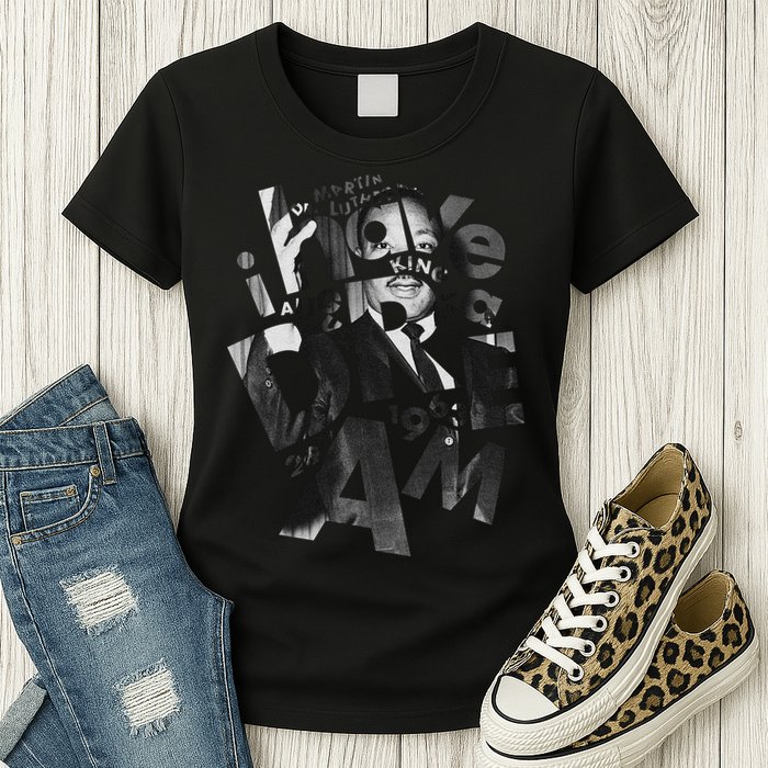 Martin Luther King I Have a Dream Photo Womens T-Shirt