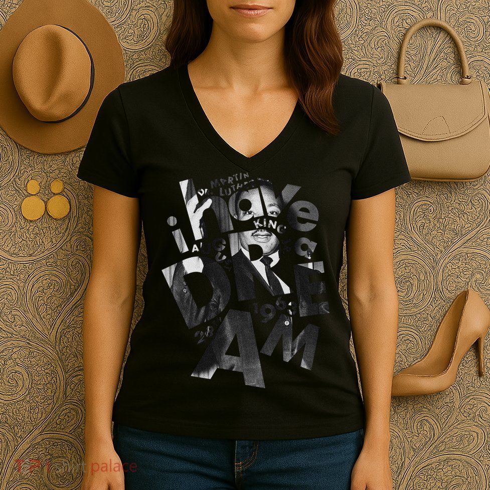 Martin Luther King I Have a Dream Photo Women's V-Neck T-Shirt
