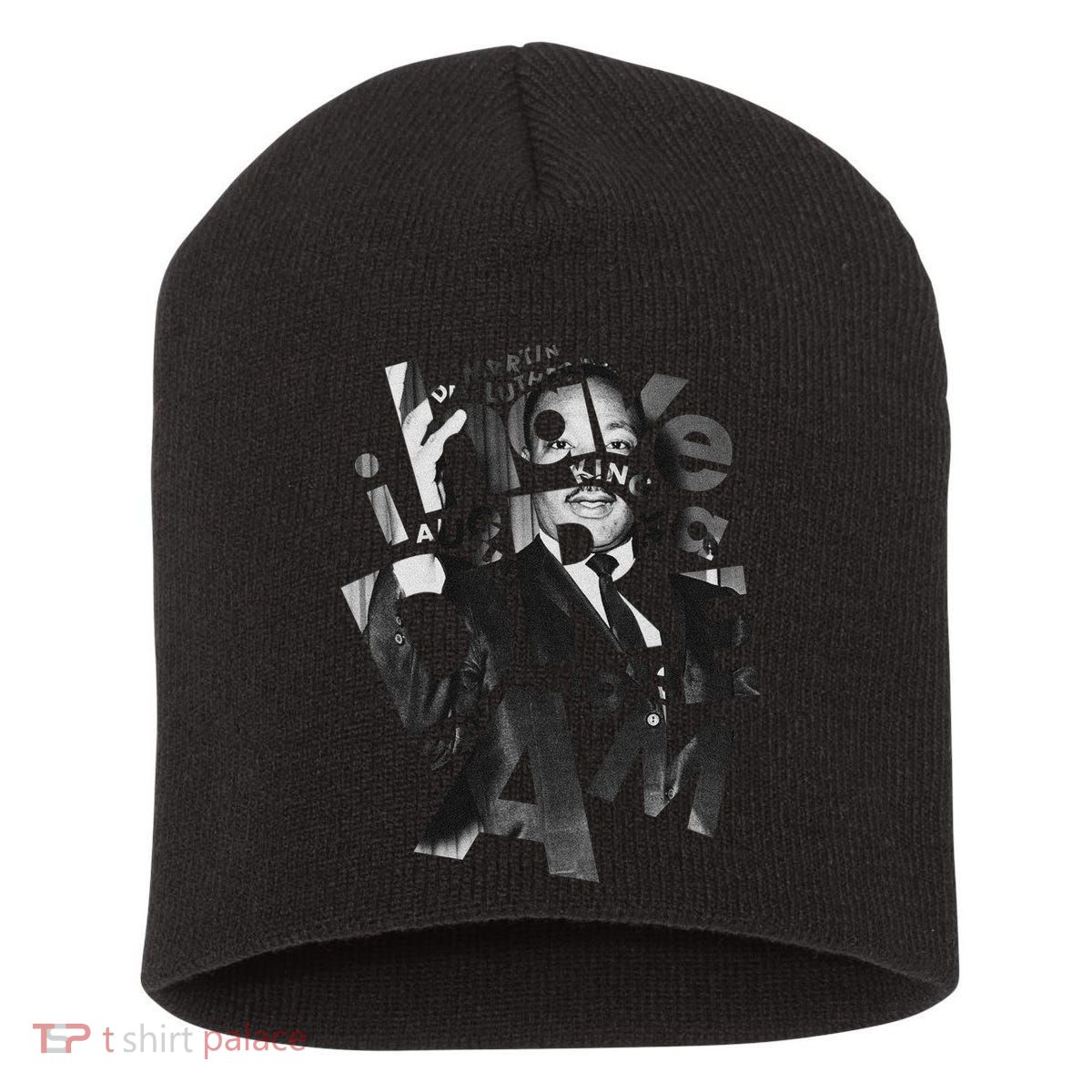 Martin Luther King I Have a Dream Photo Short Acrylic Beanie