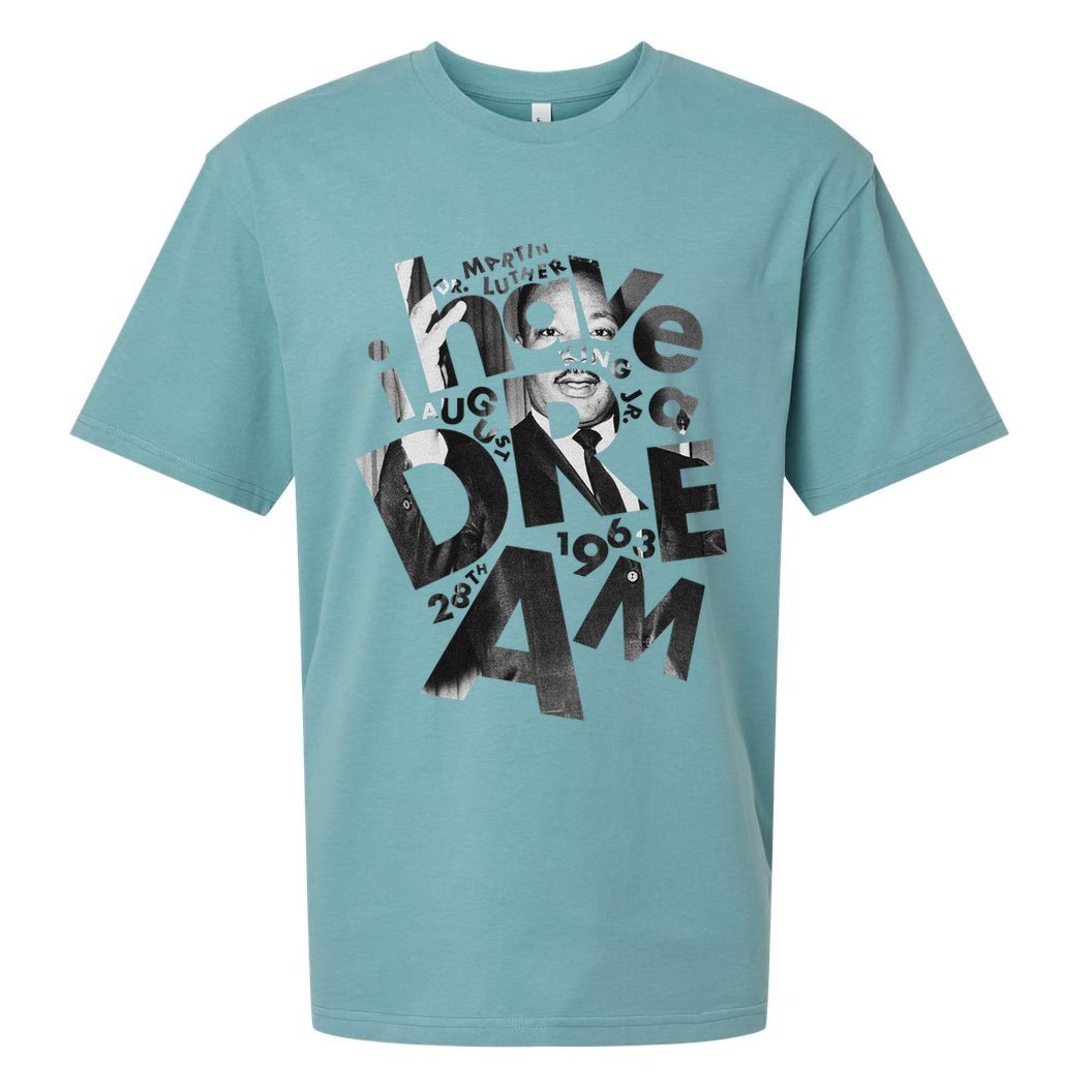 Martin Luther King I Have a Dream Photo Sueded Cloud Jersey T-Shirt