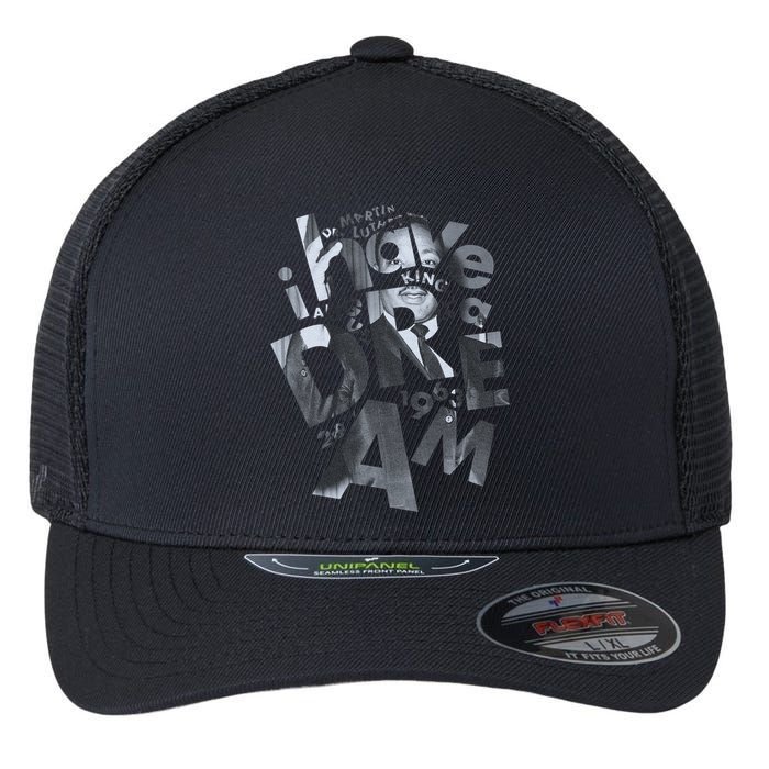 Martin Luther King I Have A Dream Portrait  Flexfit Unipanel Trucker Cap