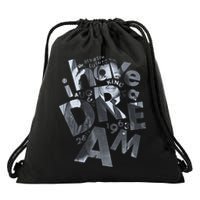 Martin Luther King I Have A Dream Portrait  Drawstring Bag