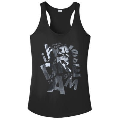 Martin Luther King I Have A Dream Portrait  Ladies PosiCharge Competitor Racerback Tank