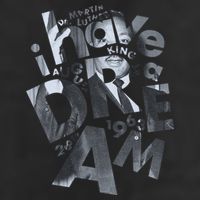 Martin Luther King I Have A Dream Portrait  Golf Towel