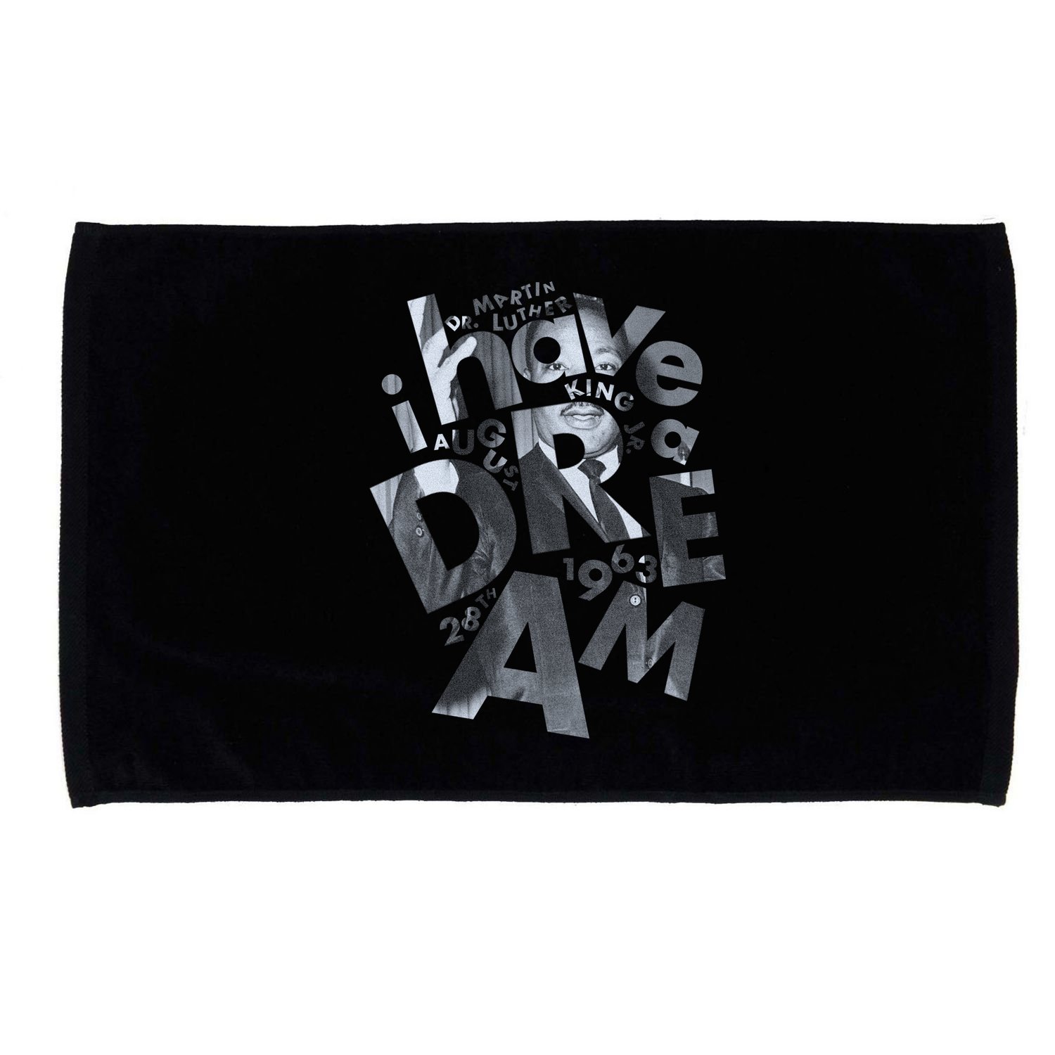 Martin Luther King I Have A Dream Portrait  Microfiber Hand Towel