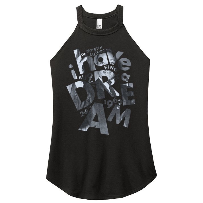 Martin Luther King I Have A Dream Portrait  Women's Perfect Tri Rocker Tank