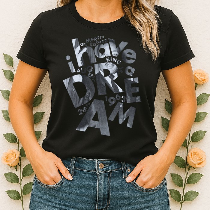 Martin Luther King I Have A Dream Portrait  Womens T-Shirt