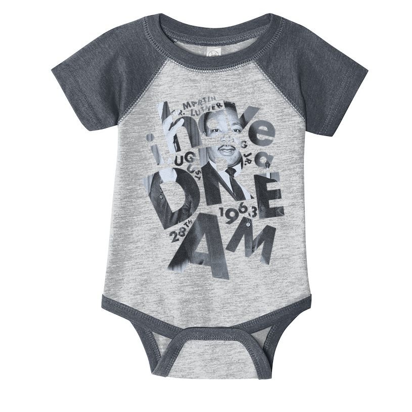 Martin Luther King I Have A Dream Portrait  Infant Baby Jersey Bodysuit