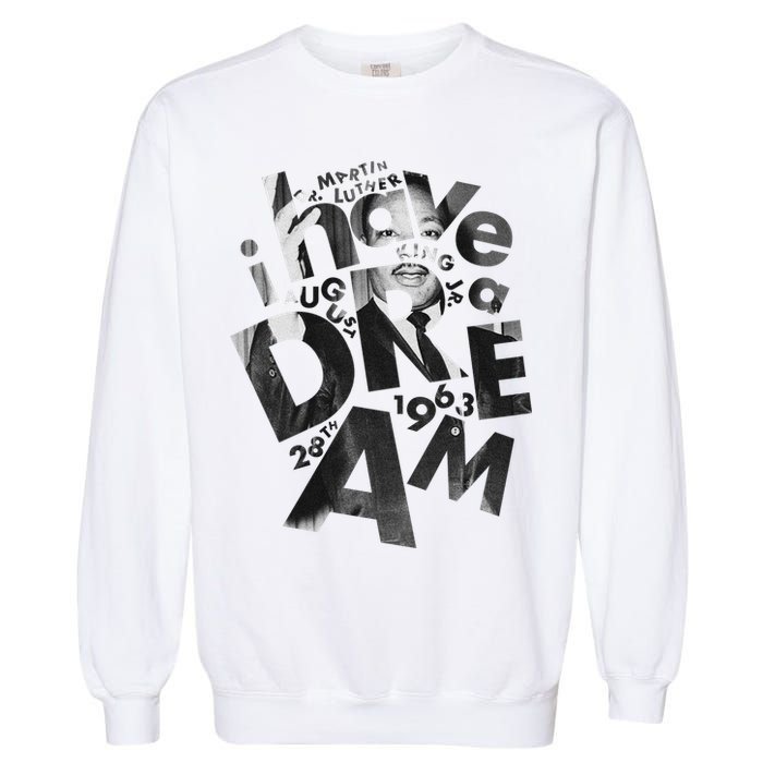Martin Luther King I Have A Dream Portrait  Garment-Dyed Sweatshirt