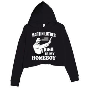 Martin Luther King Is My Homeboy Crop Fleece Hoodie