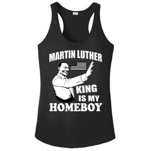 Martin Luther King Is My Homeboy Ladies PosiCharge Competitor Racerback Tank