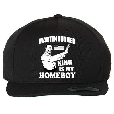 Martin Luther King Is My Homeboy Wool Snapback Cap