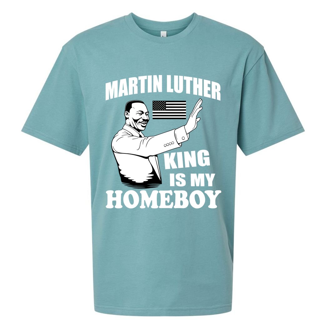 Martin Luther King Is My Homeboy Sueded Cloud Jersey T-Shirt