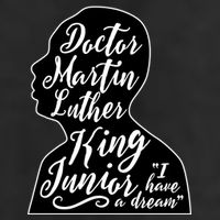 Martin Luther King Jr. I Have a Dream Silhouette 7 Panel Mesh Trucker Snapback Hat