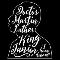 Martin Luther King Jr. I Have a Dream Silhouette Flexfit Unipanel Trucker Cap