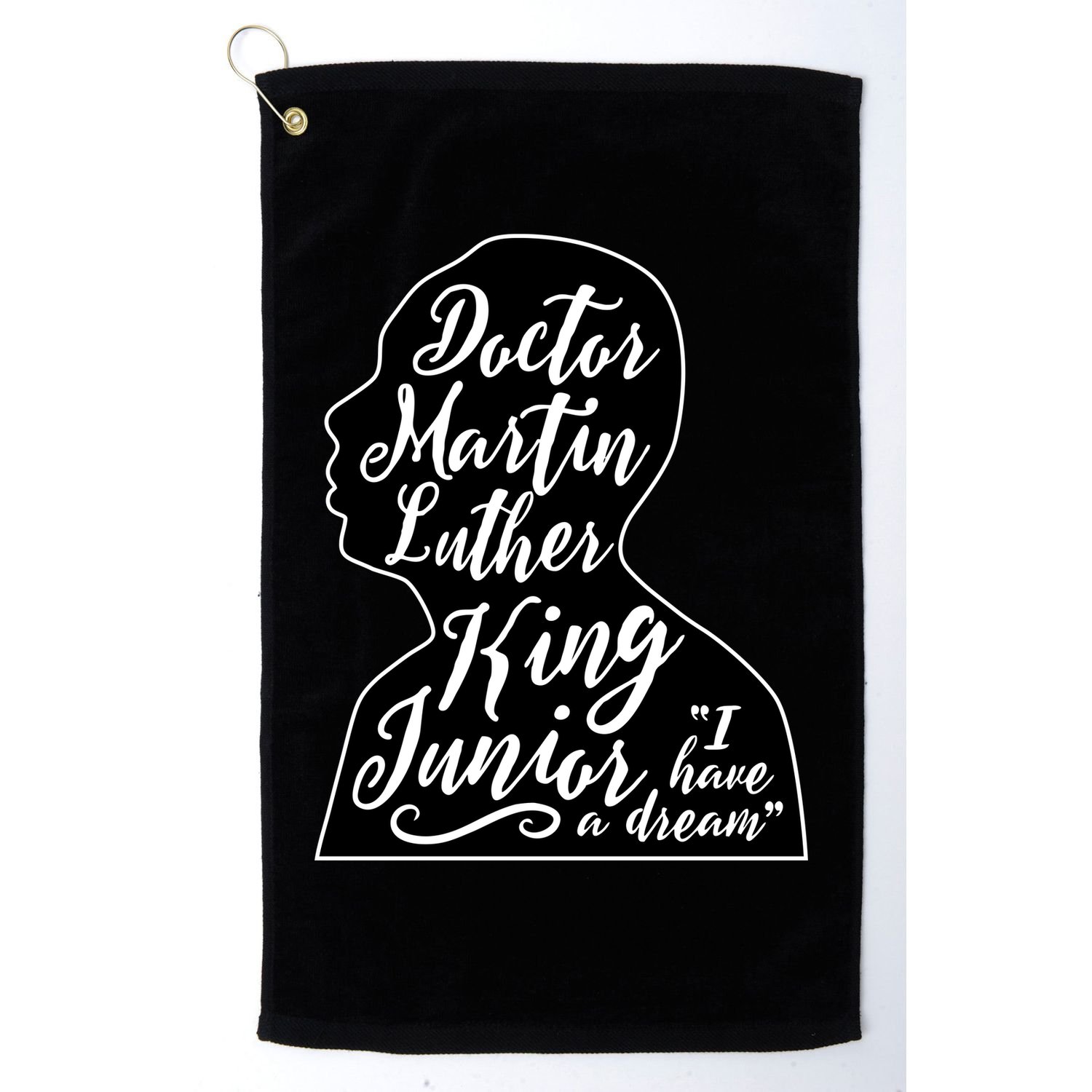Martin Luther King Jr. I Have a Dream Silhouette Golf Towel