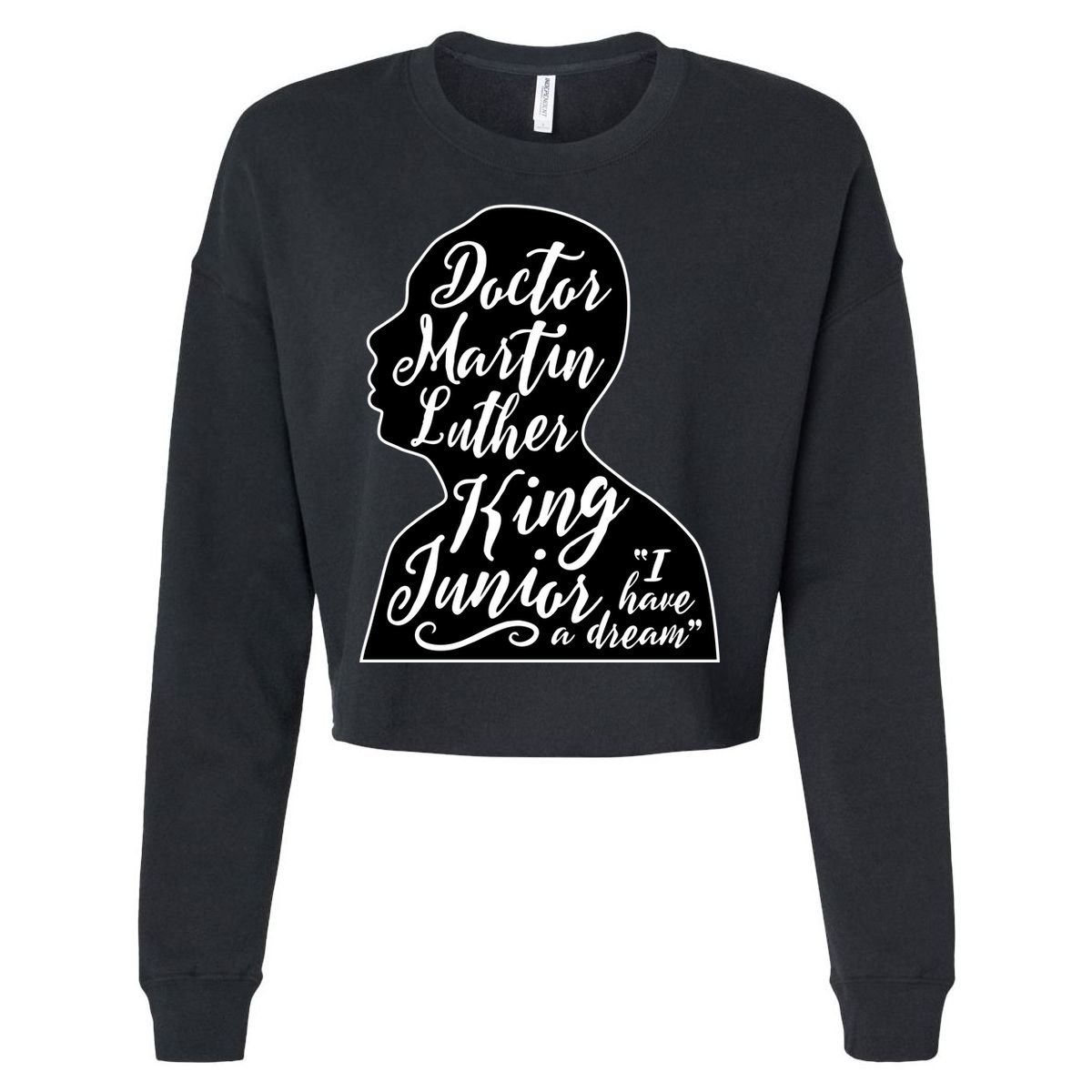 Martin Luther King Jr. I Have a Dream Silhouette Cropped Pullover Crew