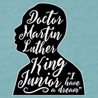 Martin Luther King Jr. I Have a Dream Silhouette Sueded Cloud Jersey T-Shirt