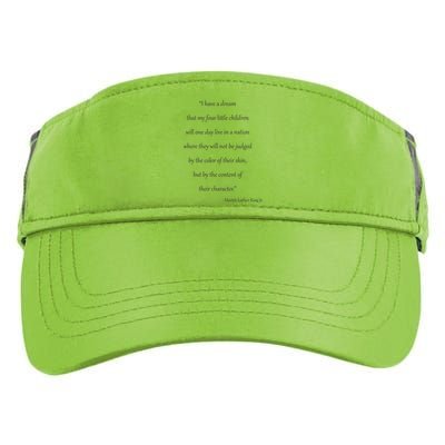 Martin Luther King Jr. Quote Adult Drive Performance Visor