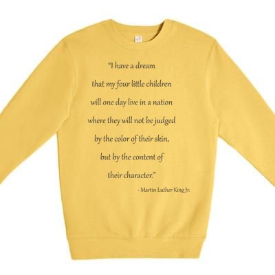 Martin Luther King Jr. Quote Premium Crewneck Sweatshirt